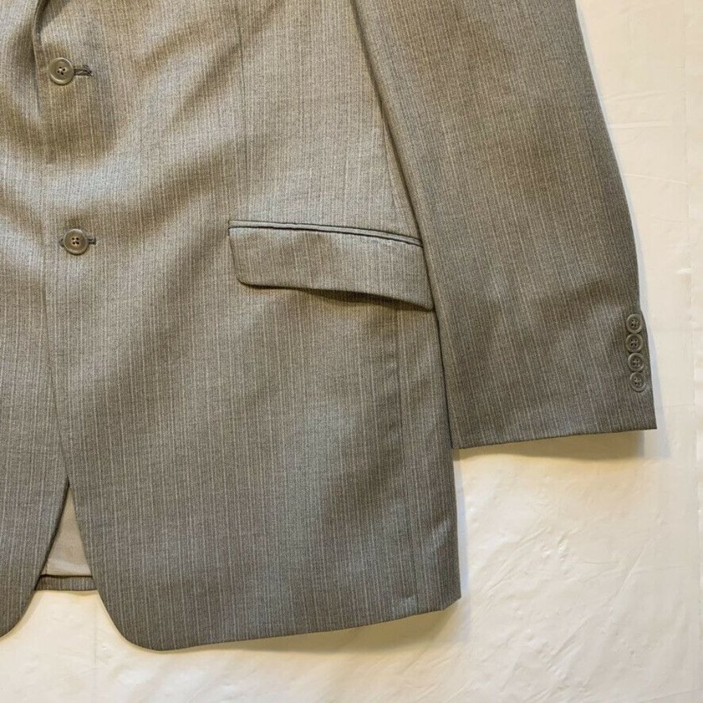 Vintage Calvin Klein 100% Wool Blazer Sport Jacket Coat 2 Button Canada 44L EUC - Picture 9 of 12